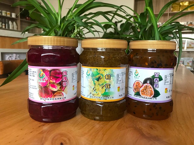 玫瑰花花茶、桂花花茶、百香果花茶